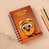 Clock Theme Googli Eyes Spiral Notebook